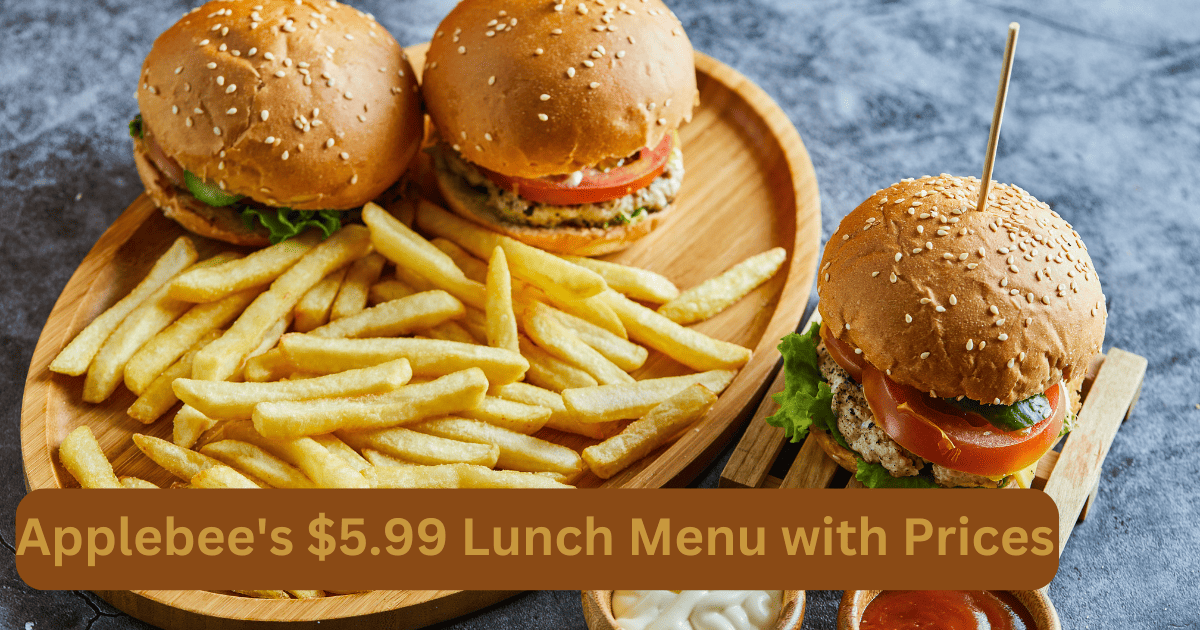 Applebee's .99 Lunch Menu with Prices